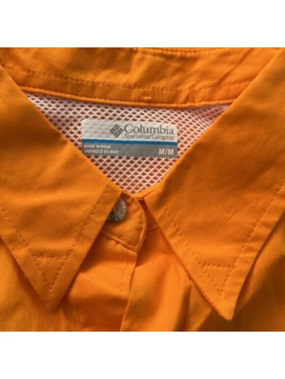 NWT Columbia Men's Orange Tennessee Bonehead Button Up Shirt Size Medium - Picture 7 of 9